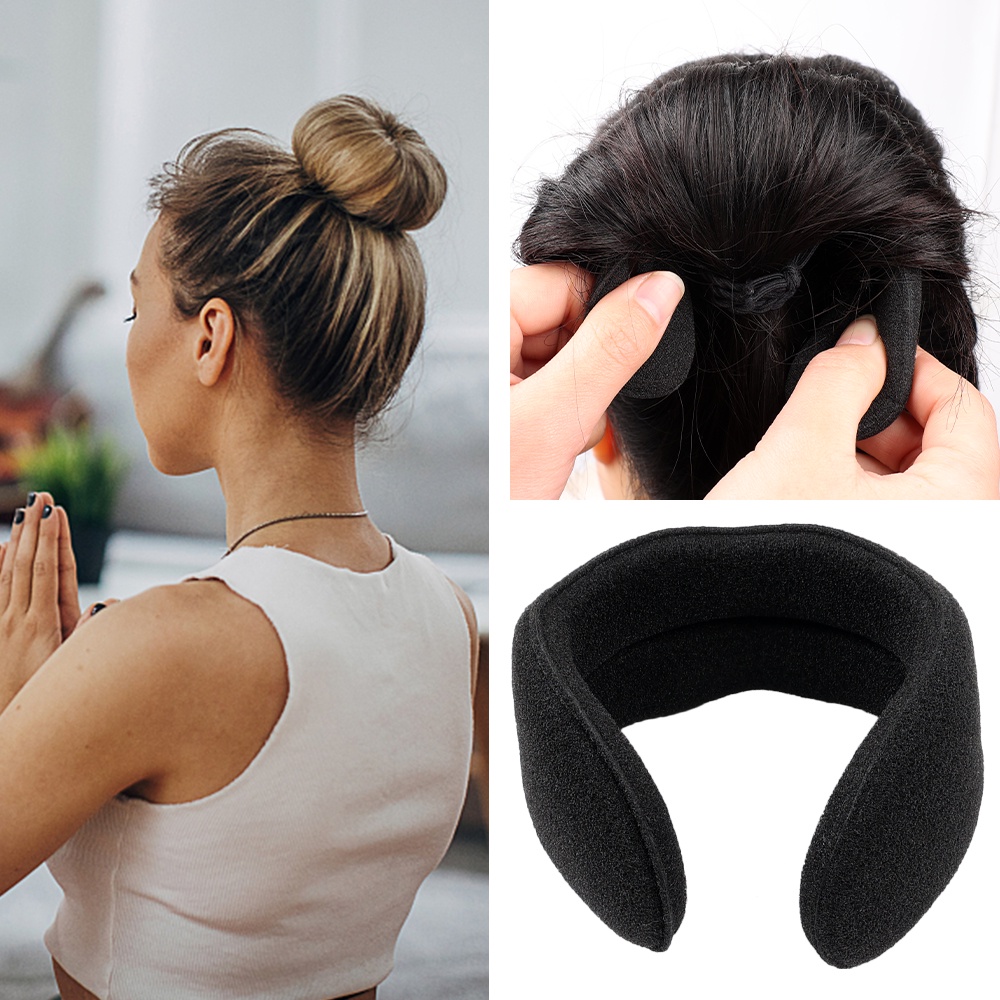 Dụng Cụ Búi Tóc Hình Bánh Donut Đơn Giản Thời Trang Cho Nữ
