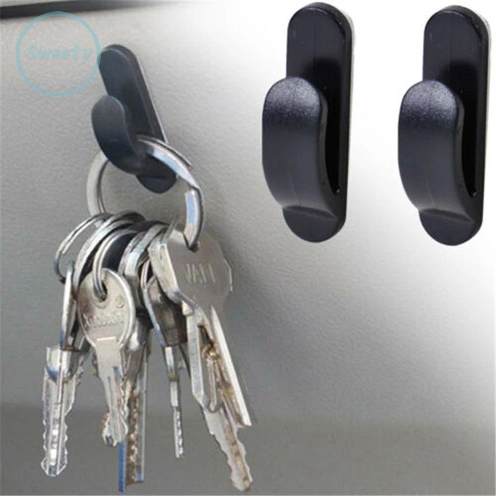 Bộ 2 Móc Treo Đồ Dán Xe Hơi, Xe Tải Màu Đen