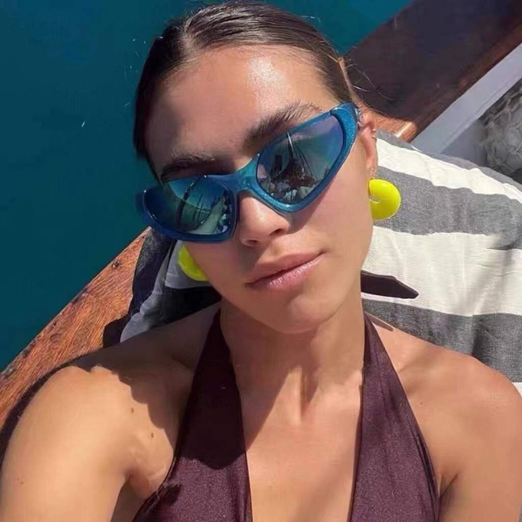 Kính Mát Gọng Vuông Thời Trang Mới Cho Nam Nữ Màu Sắc