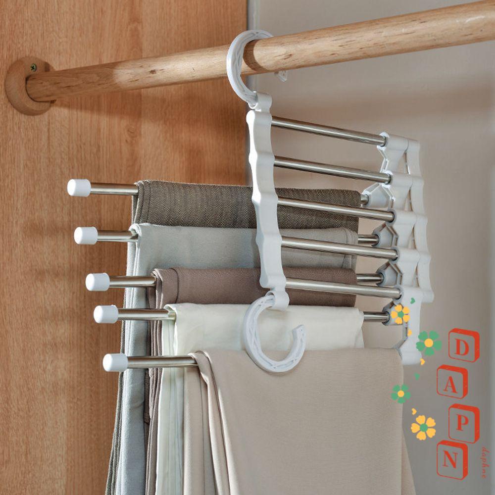 Móc Treo Quần Áo Đa Năng 5 Trong 1 Bằng Thép Không Gỉ DAPHS