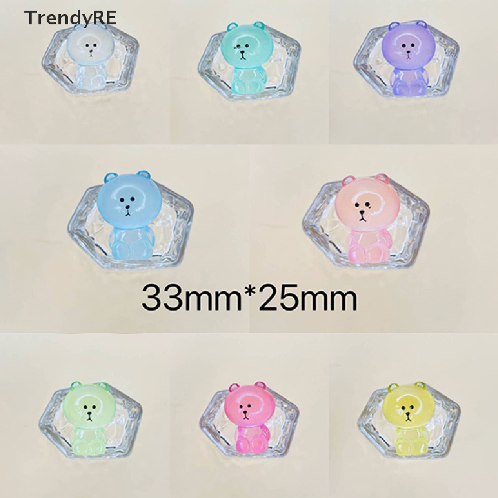 Tượng Gấu Hoạt Hình Phát Quang Trang Trí Phong Cảnh DIY