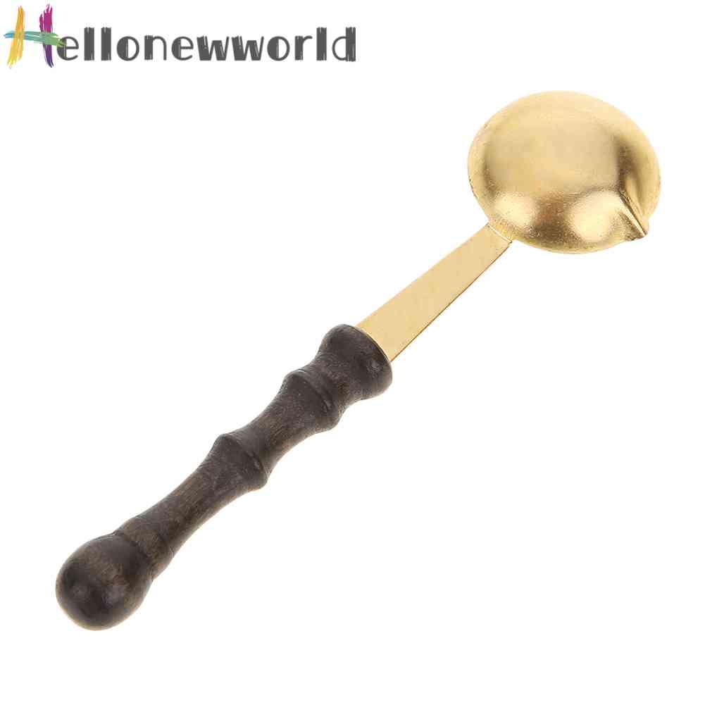 Muỗng Thẻ Sáp Niêm Phong Thiệp Mời Tay Cầm Bằng Gỗ Phong Cách Vintage