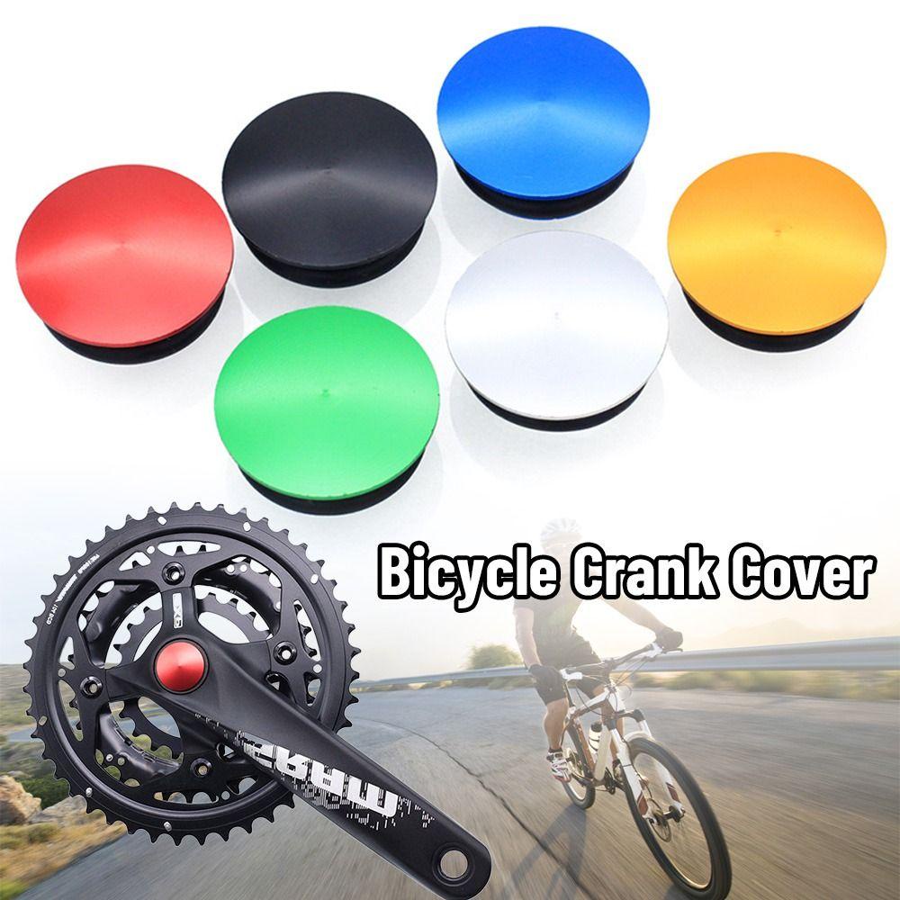 HS Set 2 Nắp Đậy Trục Khuỷu Bằng Hợp Kim Nhôm Một Lỗ Dành Cho Xe Đạp Leo Núi