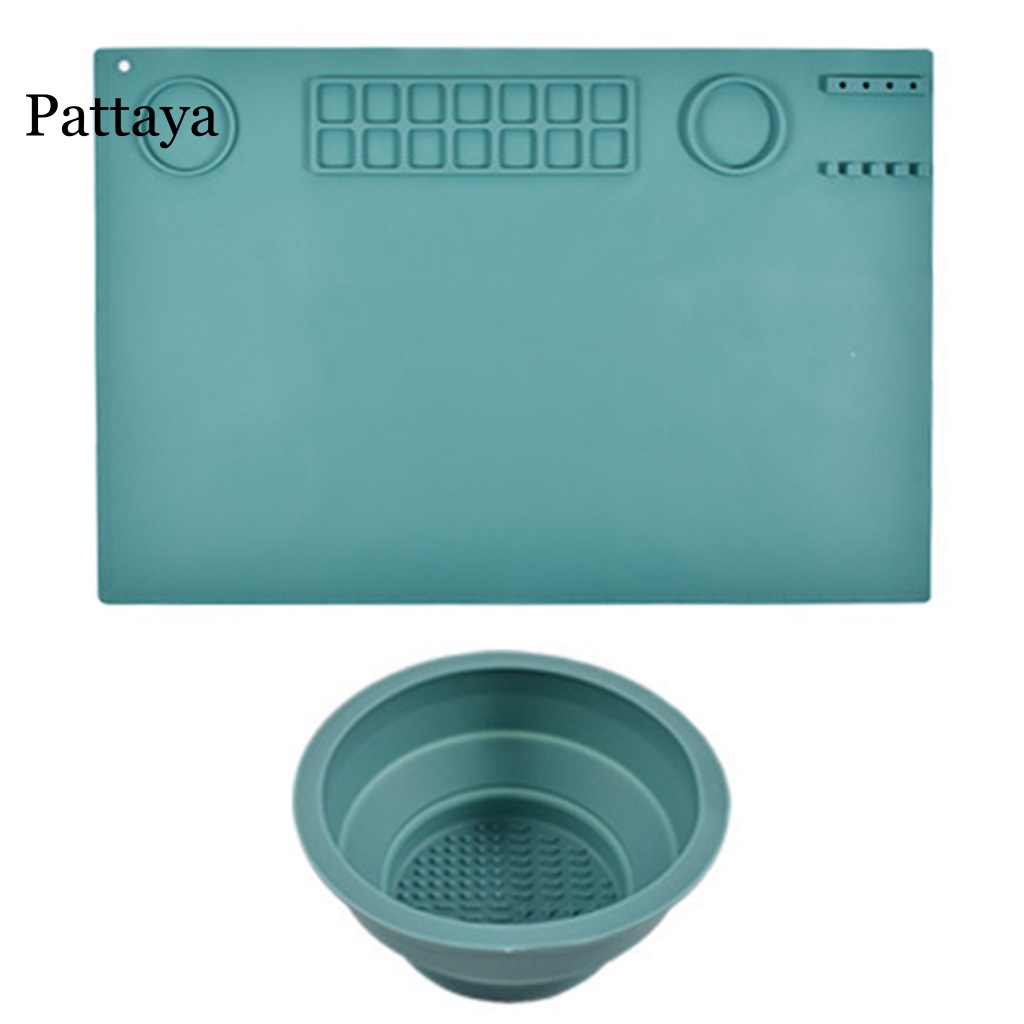 1 Bộ Thảm Vẽ Silicone Hình Chữ Nhật Chống Trầy Xước