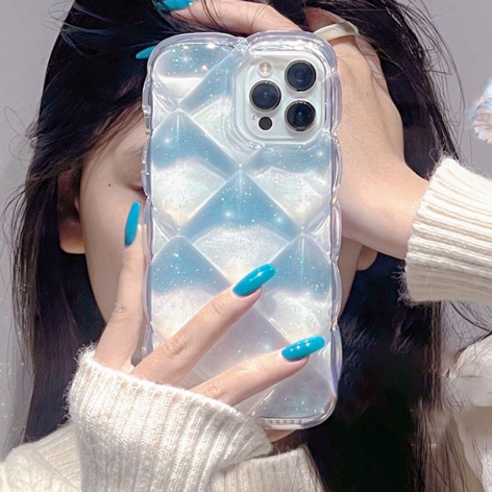 Ốp Điện Thoại TPU Mềm Chống Sốc Phối Lá Vàng Lấp Lánh Cho IPhone 11 12 13 14 Pro Max X XS Max 7 8 Plus SE