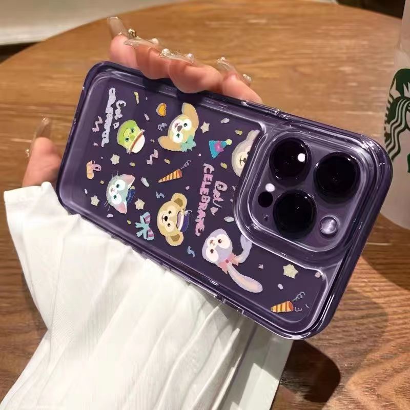 ✅Ốp Điện Thoại Mềm Hình Hoạt Họa Màu Trong Suốt ZQ9T Cho Apple iPhone 14 13Promax 12pro 13