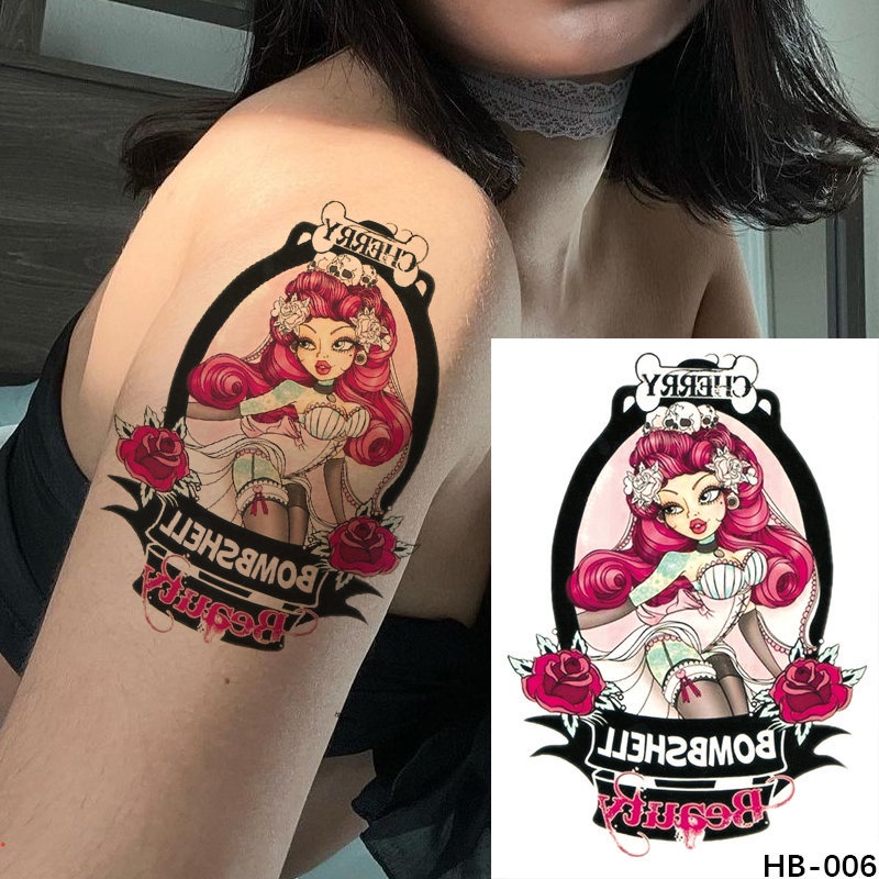 Hình Xăm Dán Tạm Thời Chống Nước Lâu Trôi 2 Tuần Kích Thước 210Mmx148Mm