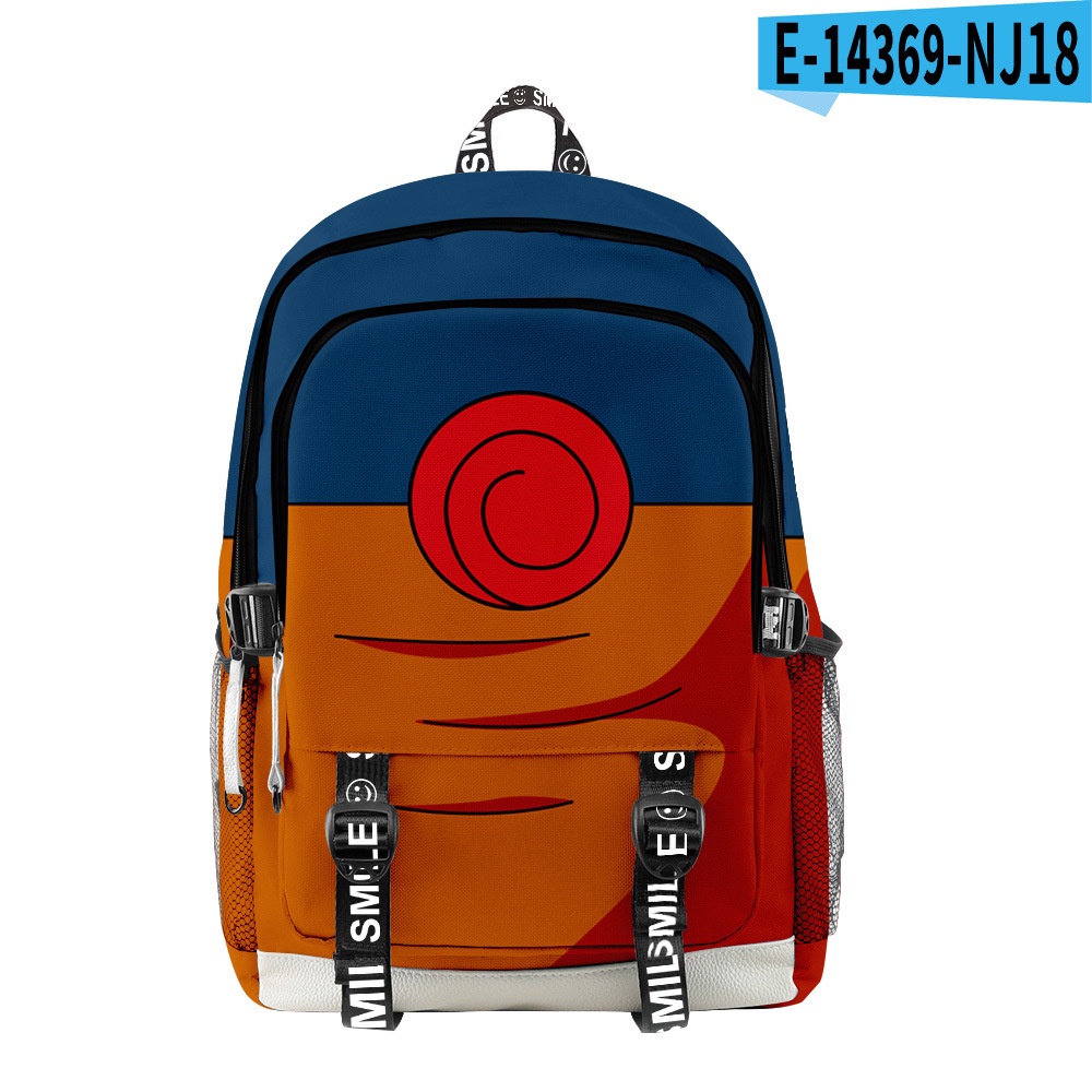 ♝Bán buôn tại nhà máy♝3D mới Naruto cặp đi học nam và nữ xu hướng thời trang in 3D tia miệng túi du lịch đeo vai nhà máy sản xuất tóc trực tiếp