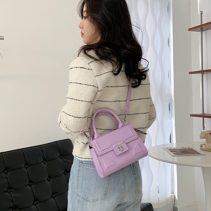 Túi Đeo Vai Hình Vuông Cỡ Nhỏ Màu Sắc Ngọt Ngào Thời Trang Cho Nữ
