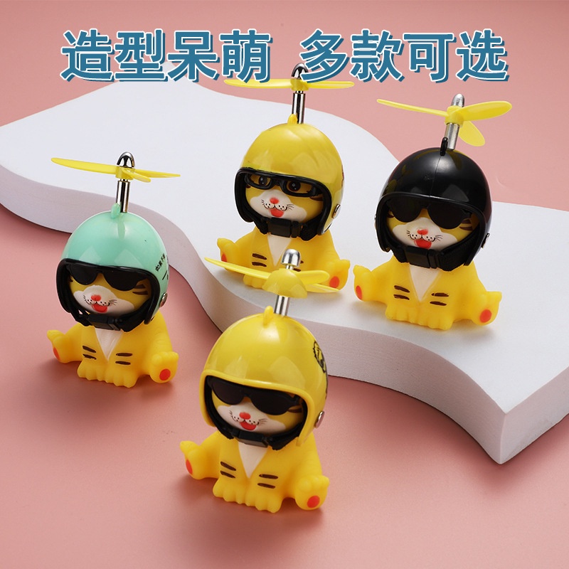 Búp Bê Đồ Chơi Hình Chú Hổ Chạy Bằng Pin Trang Trí Gương Chiếu Hậu Xe Hơi / Xe Máy Điện