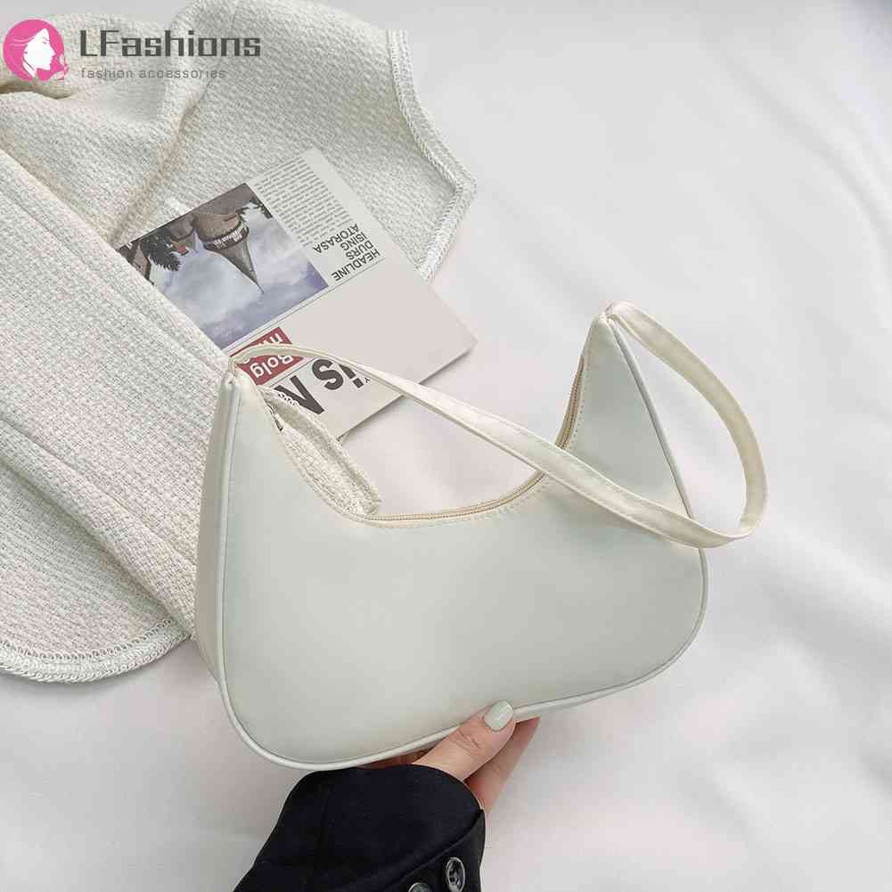 ❀ Áo Thun In Chữ Lovefashionss Thời Trang ❀ Túi Tote Chất Liệu Nylon Màu Trơn Có Dây Kéo Hàng Mới Dành Cho Bạn Nữ