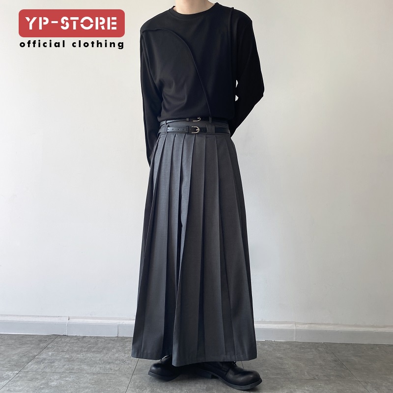 Chân Váy Xếp Ly Đôi Cảm Xúc Đôi Độc Đáo Phong Cách Đẹp Trai niche Shaffian Thời Trang Thường Ngày Cho Cặp Đôi