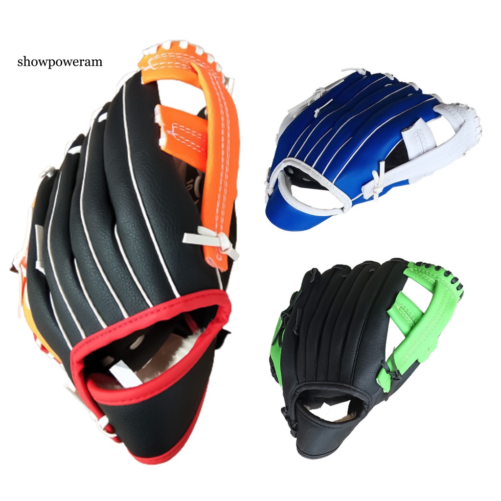 1 Găng Tay Bóng Chày Bằng Da Giả Dày Dặn Chống Sốc Chống Va Đập Cho Người Lớn Trẻ Em