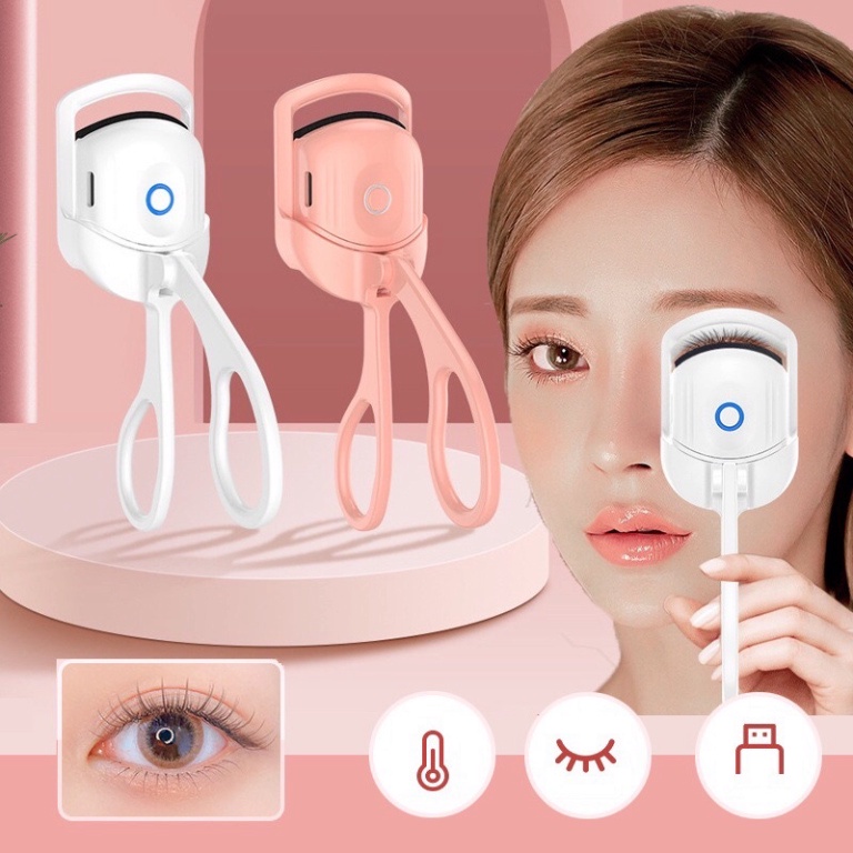 Bấm mi cong bằng nhiệt, Kẹp mi nhiệt, làm cong mi như đi Makeup - Dây sạc USB tiện lợi Vega365.vn