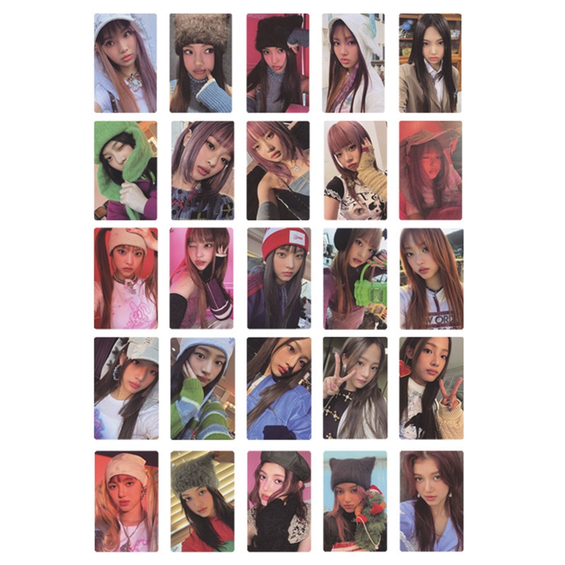 Set 5 Tấm Ảnh Lomo Card Minji Hanni Danielle Haerin Hyein Trong OMG 1st