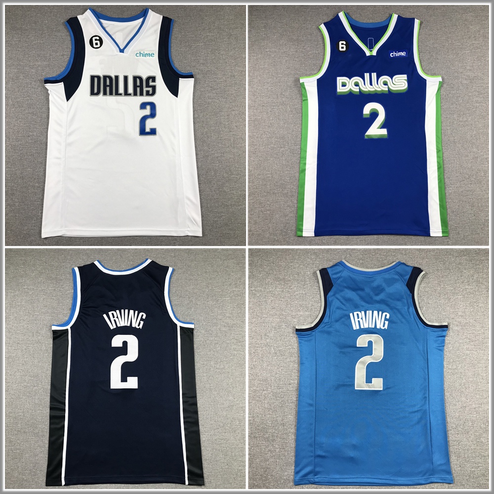 Áo Bóng Rổ Thêu Số 2 Dallas Mavericks Thời Trang Mùa Hè Cho Nam
