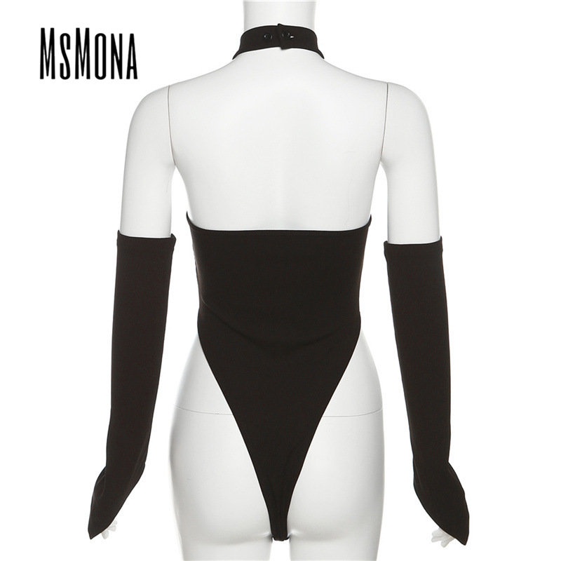 MsMona Bộ Áo Liền Quần Dáng Ôm Màu Trơn Thời Trang 2023 Dành Cho Nữ | BigBuy360 - bigbuy360.vn