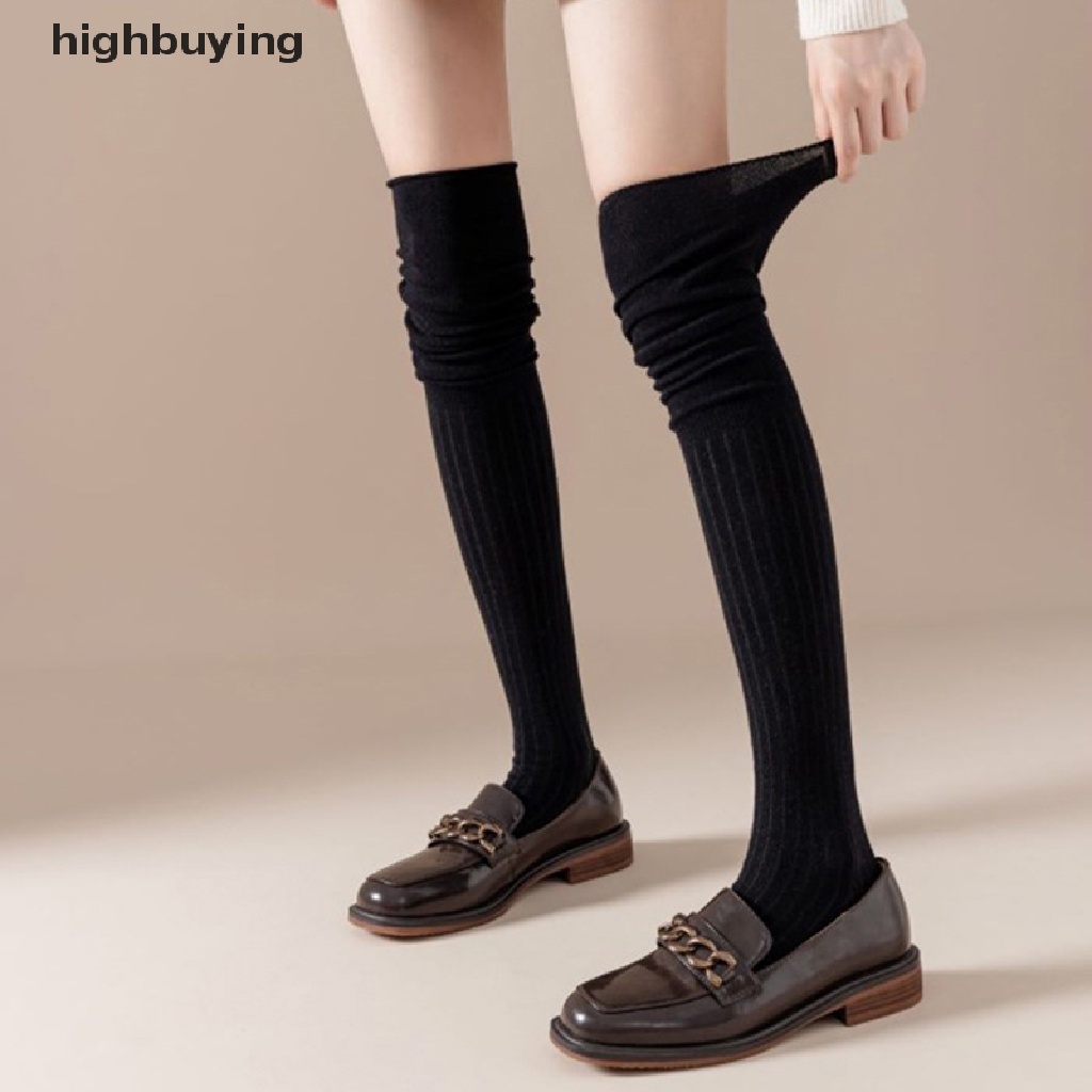 Đôi Vớ DàI Qua GốI MàU Trơn ThờI Trang Cho Nữ