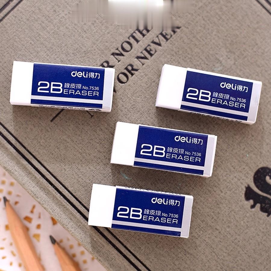 Gôm tẩy chì 2B Deli 7536 tẩy vẽ mỹ thuật, làm bài viết K24- BUTDEP.NET