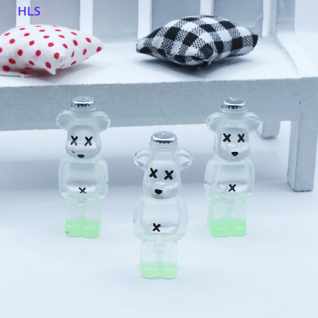 Bộ 5 Gấu Dạ Quang Dùng Trang Trí Phong Cảnh DIY