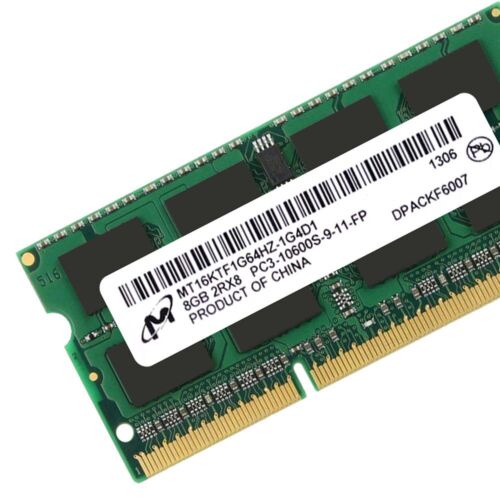 Mới Micron 16GB 8GB 4GB DDR3 1333MHz PC3-10600S 204Pin CL9 Bộ nhớ máy tính xách tay SODIMM RAM SDRAM