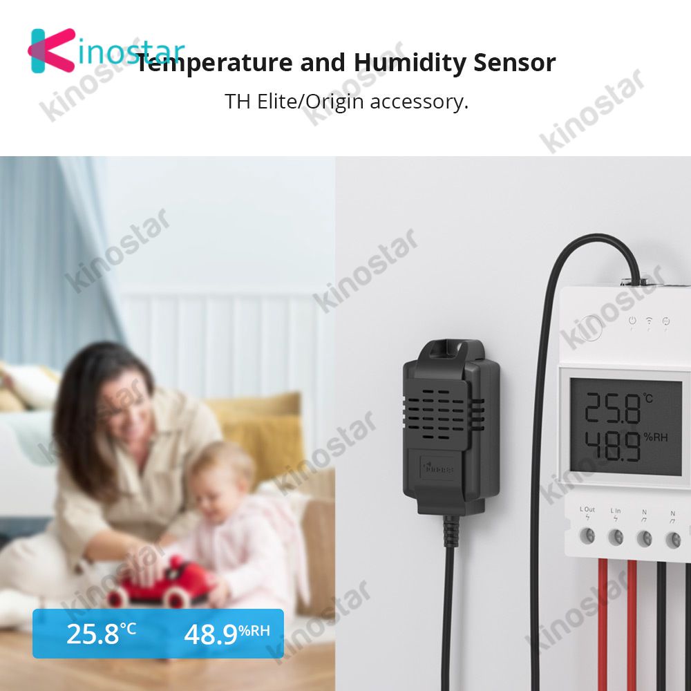 Sonoff Th Elite Công Tắc Giám Sát Nhiệt Độ Và Độ Ẩm Thông Minh.