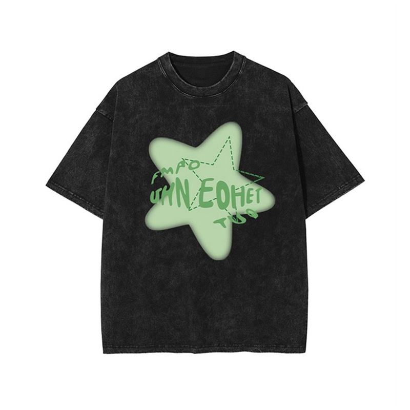 NRVP Áo Thun Đen 100% Cotton Tay Ngắn Dáng Rộng Phong Cách Hàn Quốc Cho Nữ Có Size 5XL