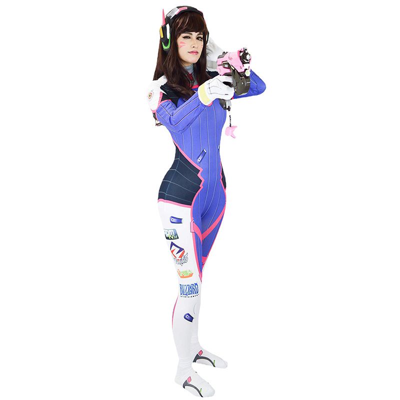 Áo liền quần Hóa Trang Nhân Vật Game Overwatch D.Va
