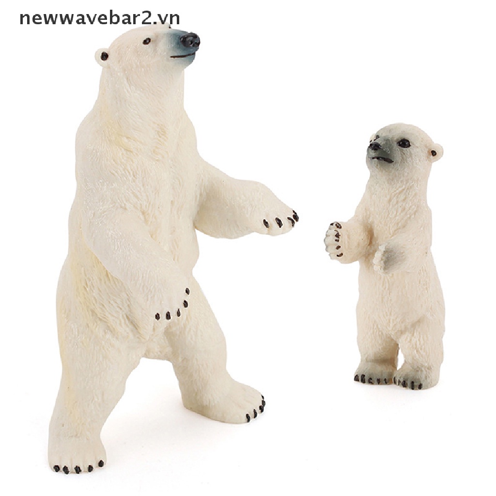 [Mới] Mô Hình Gấu Bắc Cực Đồ Chơi Cho Bé