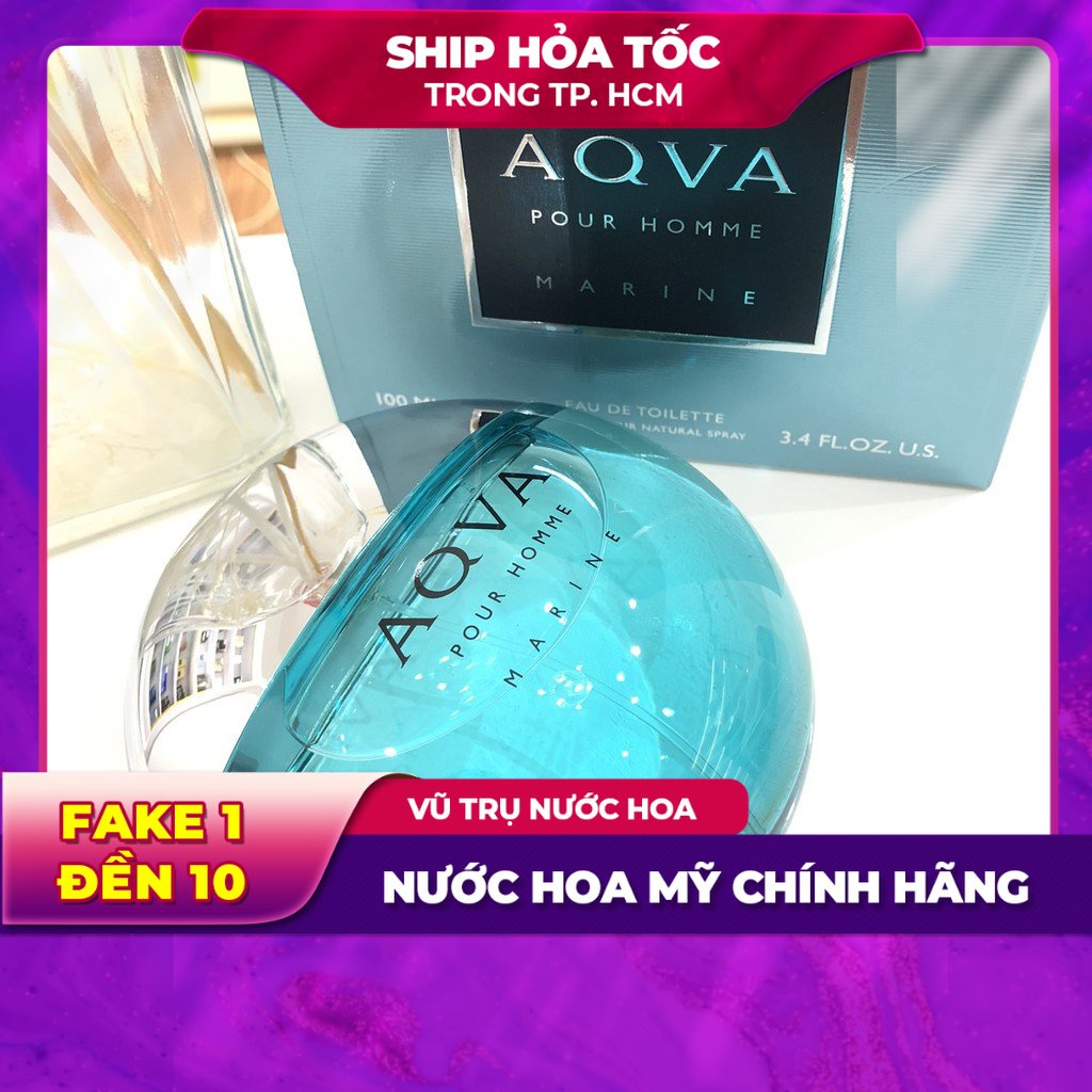 Nước hoa nam chính hãng BVLGARI AQVA POUR HOMME MARINE EDT 100ml 150ml cao cấp