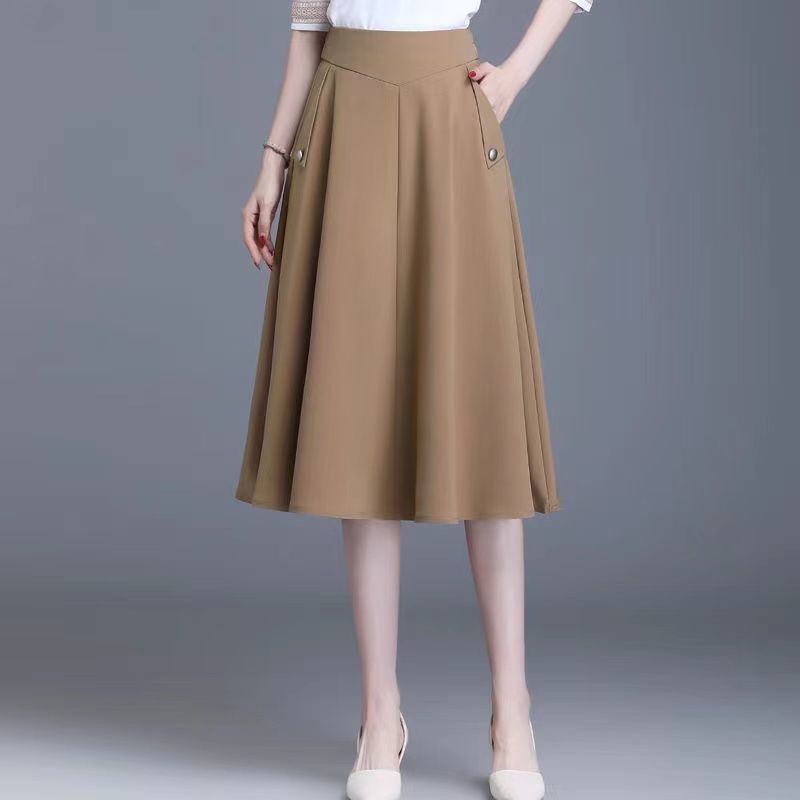 Chân Váy Chữ a Dáng Dài Có Túi Thời Trang Mùa Xuân Mới 2023