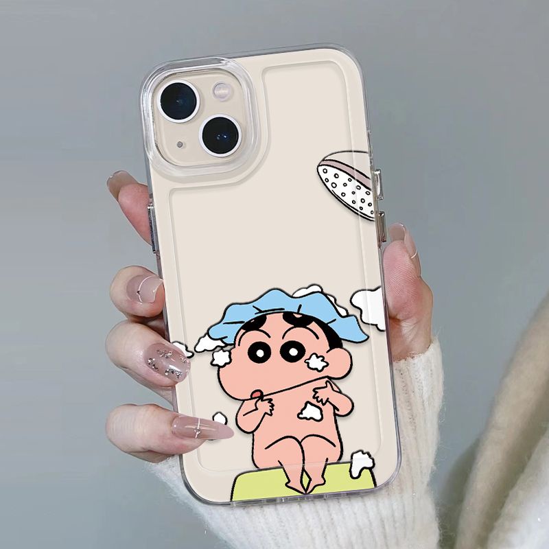 ✅Ốp ĐiệN ThoạI ChốNg SốC HìNh Shin-Chan Cho iPhone 14 / 13 Promax 12 / 11 xrs 7 / 8 Plus