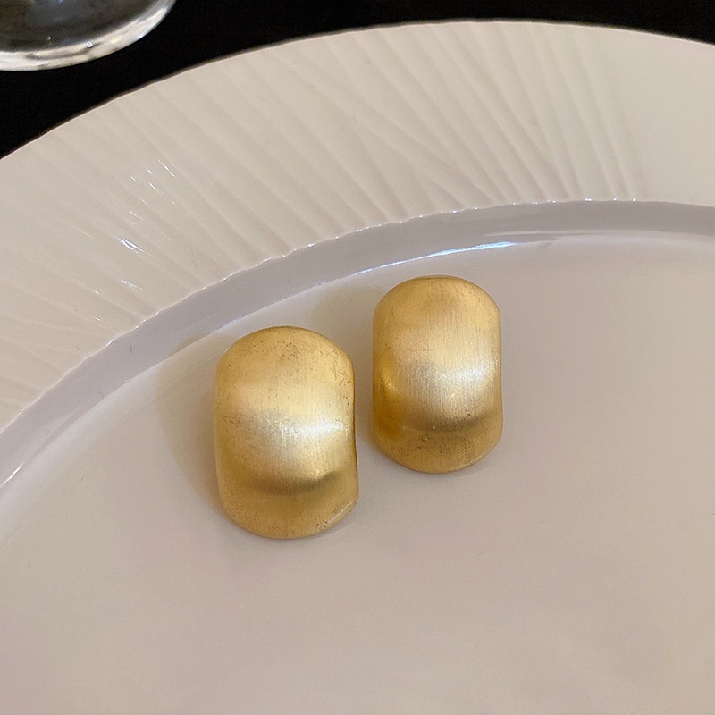 Khuyên Tai Kim Loại Nhẹ Phong Cách Âu Mỹ Sang Trọng Hình Vuông Trái Tim Lưới Hình Học Cá Tính Dành Cho Nữ