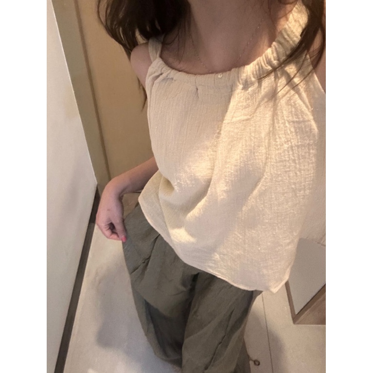 Áo Không Tay Dáng Ôm Thời Trang Mùa Hè Hàn Quốc 2023 Cho Nữ