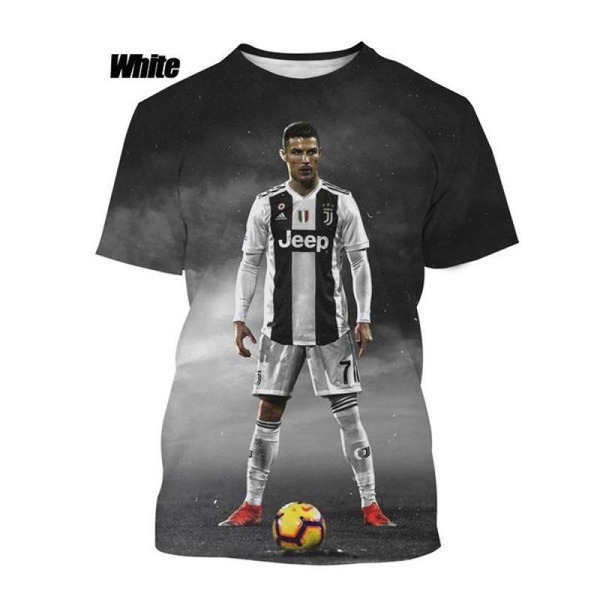 Áo Thun In Hình Ngôi Sao Bóng Đá cristiano ronaldo 3d Thời Trang Mùa Hè 2023 Cho Nam