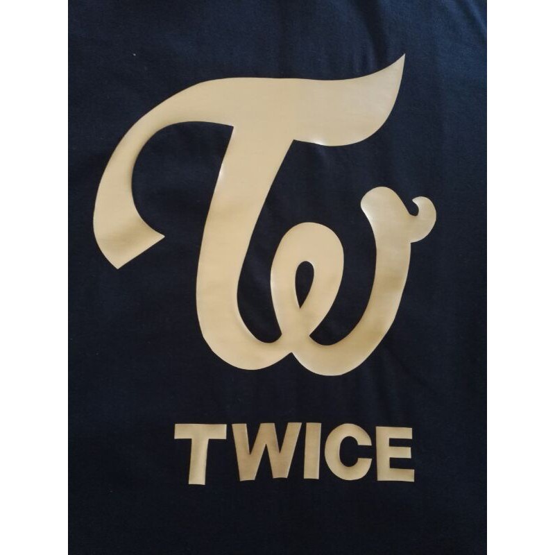 Áo thun kpop TWICE logo áo phông dáng rộng áo đôi