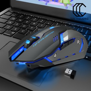 [TT]☼T1 Ergonomic 2.4G Rechargeable Silent Backlit USB Optical Wireless Gaming Mouse