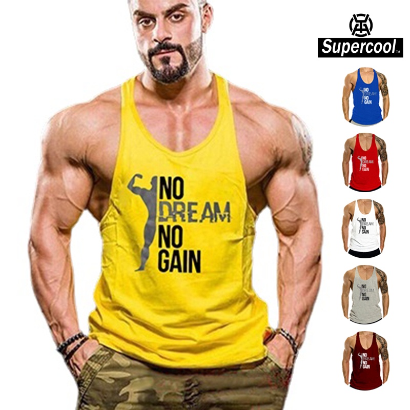 #SupercooL# Áo Thun Ba Lỗ Thể Thao Nam Côtton Cao Cấp Big Size Áo Sát Nách Tập Gym Phong Cách âu Mỹ Tank Top Co Giãn Form Rộng Cổ Tròn Vải Thoáng Nhanh Khô Thấm Hút Mồ Hôi Tốt Mùa Hè Mỏng Nhẹ Streetwear In Họa Tiết Thể Dục Bóng Rổ Xe đạp đi Biển