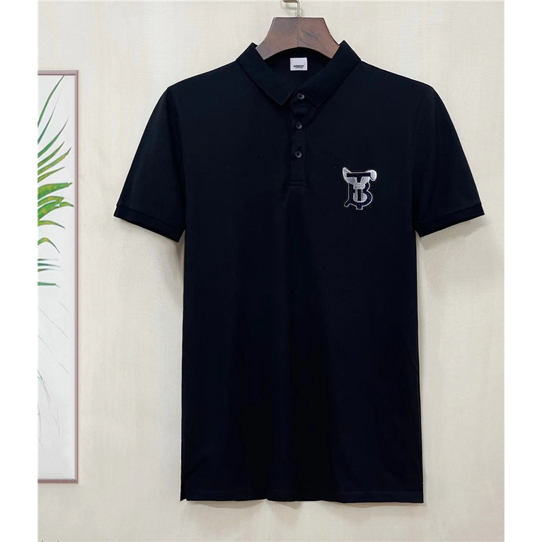 Áo Thun polo Nam Tay Ngắn Thêu Chữ Burberr Size S-4XL