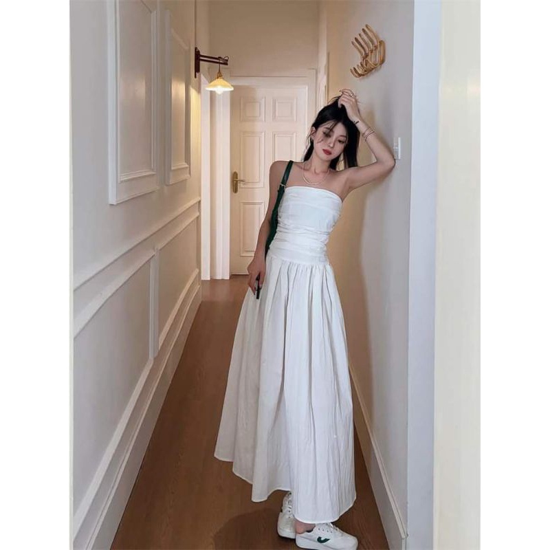💢Váy cúp ngực xòe thô dáng dài ❤️❤️