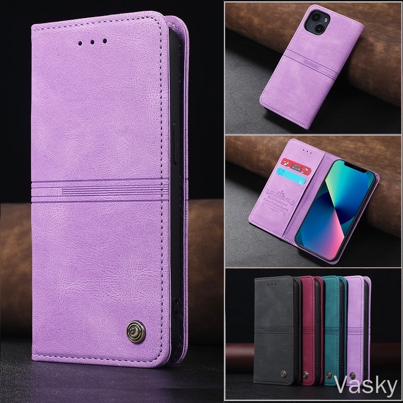 Bao Da Đối với iPhone 11 Pro Max SE 2022 6s 7 8 plus X XR XS Max Điện Thoại Nắp Gập Từ Tính Tích Hợp Ví Và Giá Đỡ Dành Cho