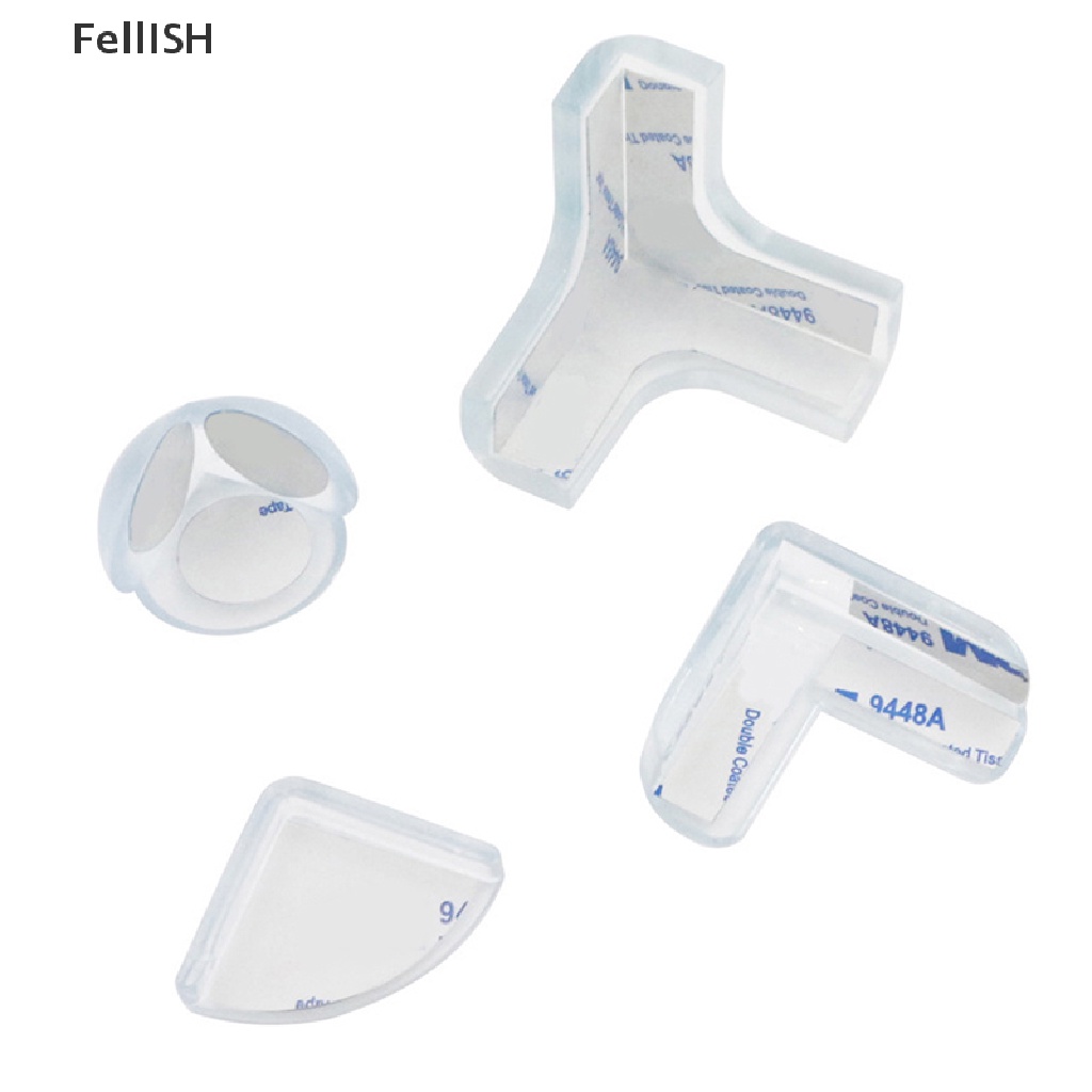 Bộ 4 Miếng Bọc Cạnh Bàn Bằng Silicon Mềm Trong Suốt Chống Va Chạm Bảo Vệ An Toàn Cho Bé 439br
