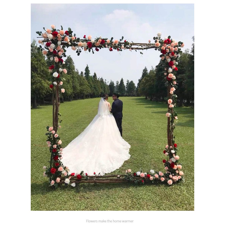 Dây Leo Hoa Hồng Giả Bằng Nhựa Trang Trí