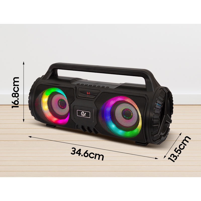 Loa xách đa năng Bestsound VS-888 có LED RGB, kết nối Bluetooth, USB, TF, tặng kèm MIC có dây