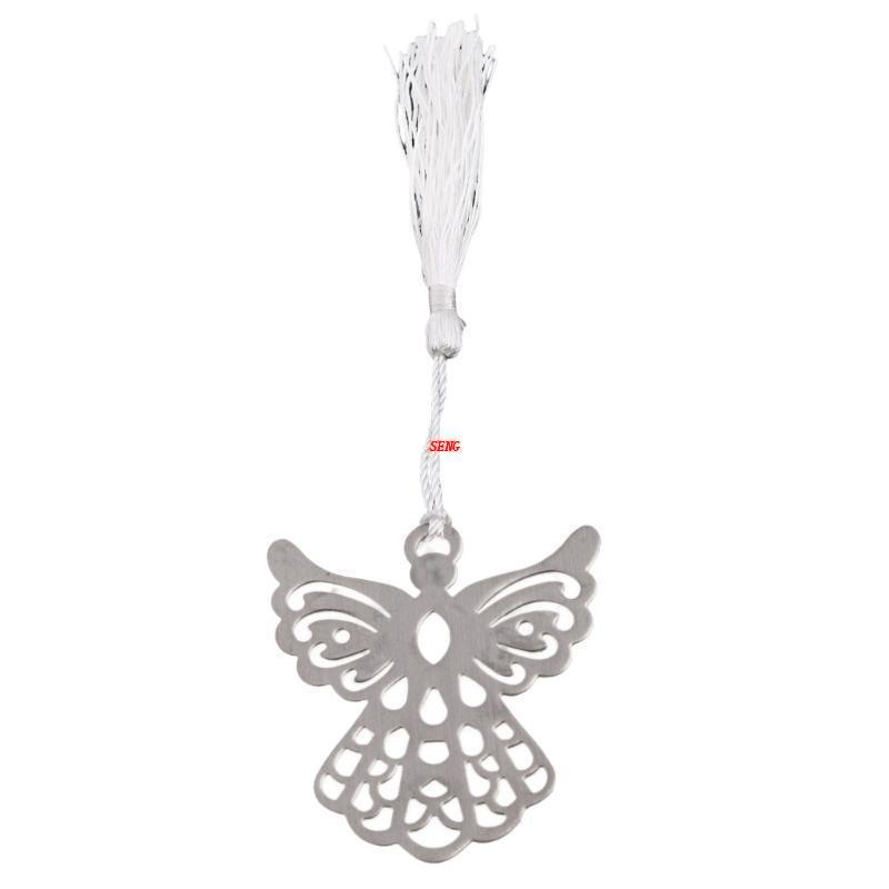 1 Bookmark Mini Bằng Kim Loại Màu Bạc Phong Cách Mới