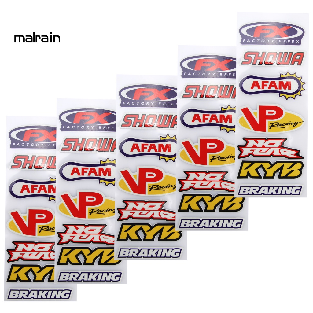 Bộ 5 Miếng Dán Trang Trí Xe Mô Tô Dễ Tháo Gỡ DIY