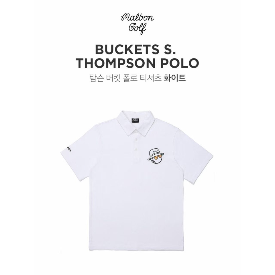 Áo polo Thể Thao In Họa Tiết MALBON Golf Giản Dị Thời Trang Mùa Hè Dành Cho Bạn Nam