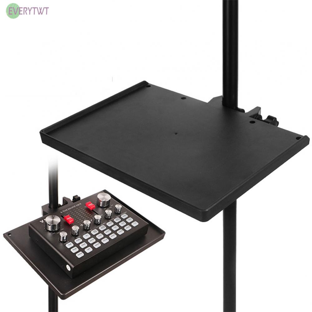 ⭐ Hot Sale ⭐Microphone Stand 1pc Adjustable Clamp Black Clip Plastic Sound Card Tray