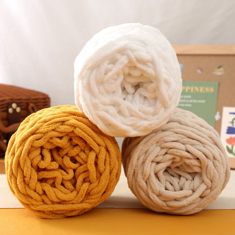 Len nhung đũa, len bông sữa cuộn 100gram