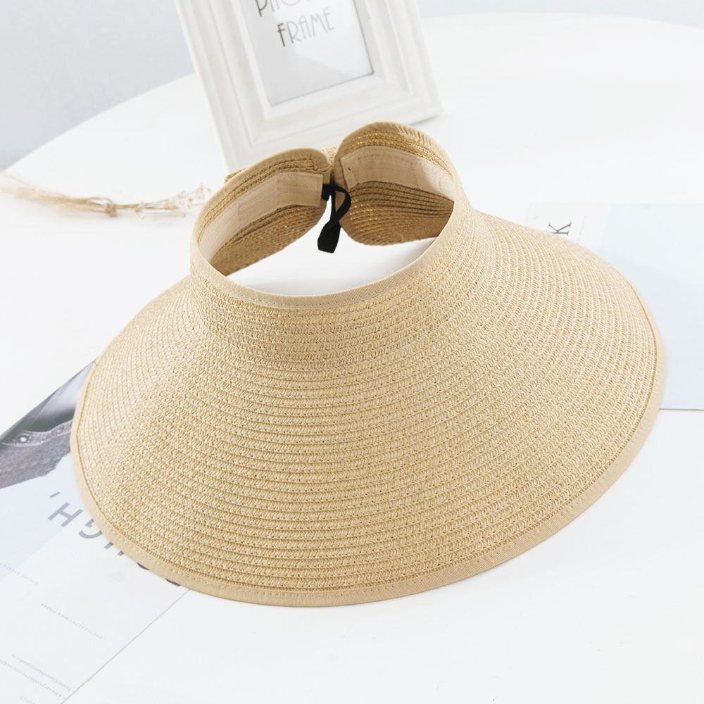 LET Mũ Cói Rộng Vành Chống Tia UV Có Thể Gấp Gọn Tiện Dụng
